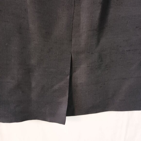 Talbots 100% Pure Silk Dress Size 2 Women’s Sleeveless Black Cocktail Party - Picture 5 of 7